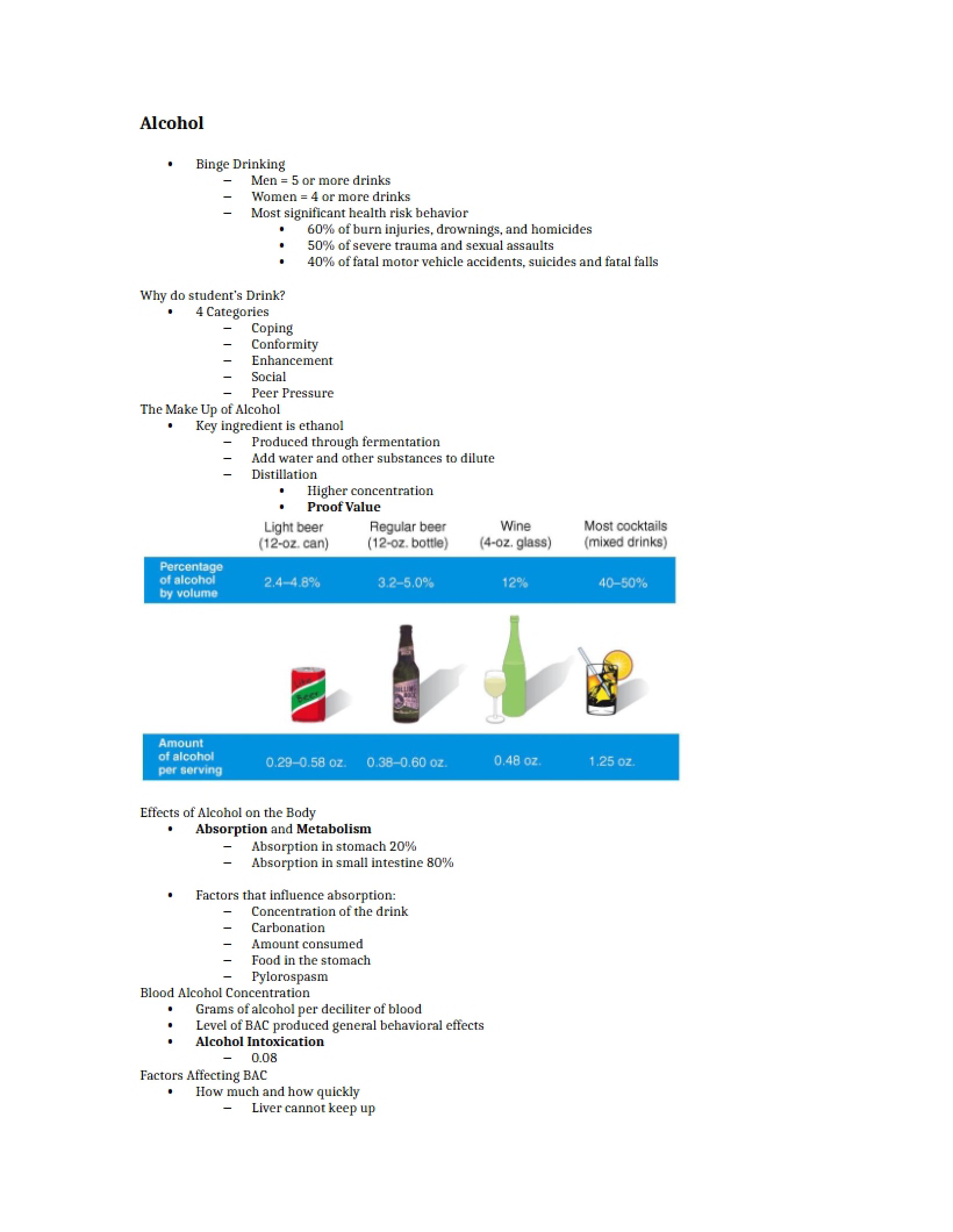 Study Guide for Quiz Four