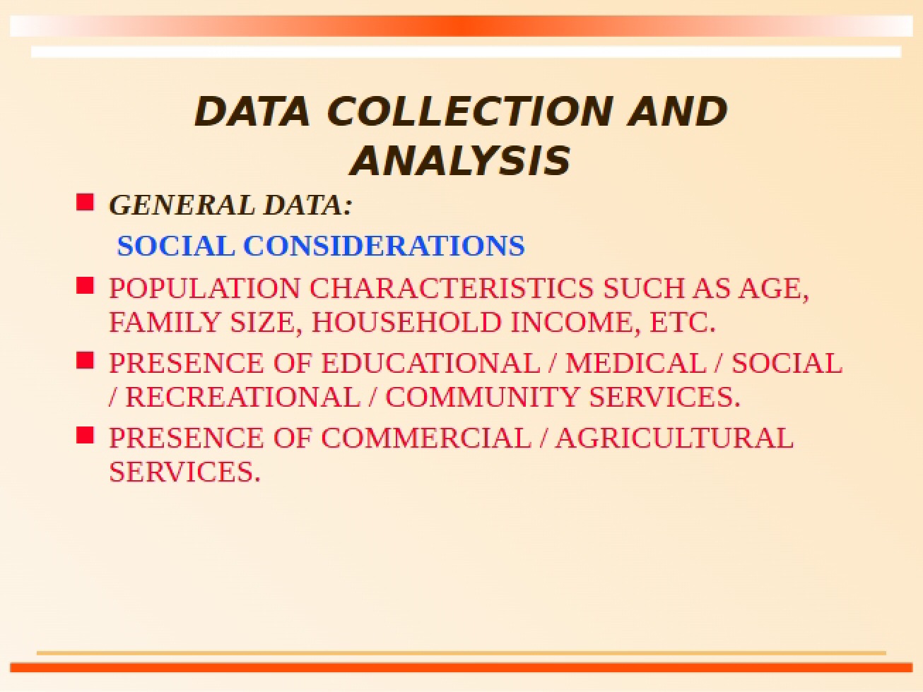 Data Collection and Analysis - AAEC 4303