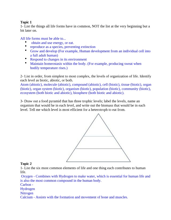 BIO 1408 Test 1