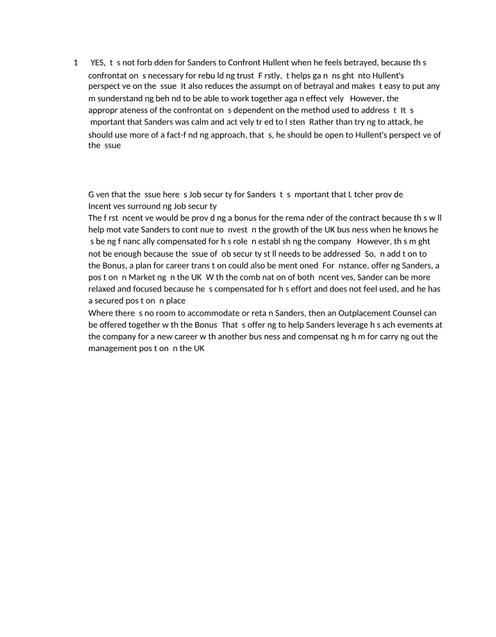 Workplace Conflict - Incentives and Effective Communication