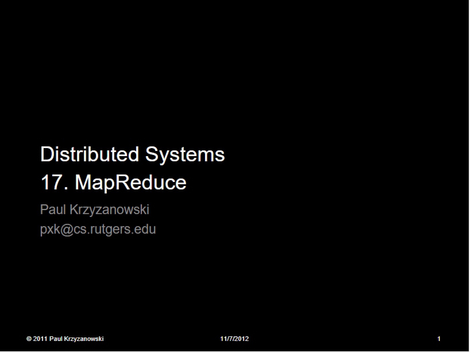 MapReduce Overview