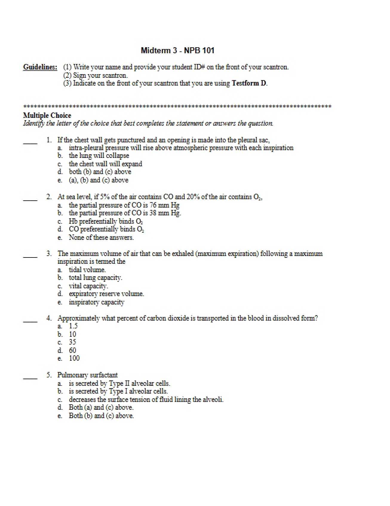 Sample Midterm 32