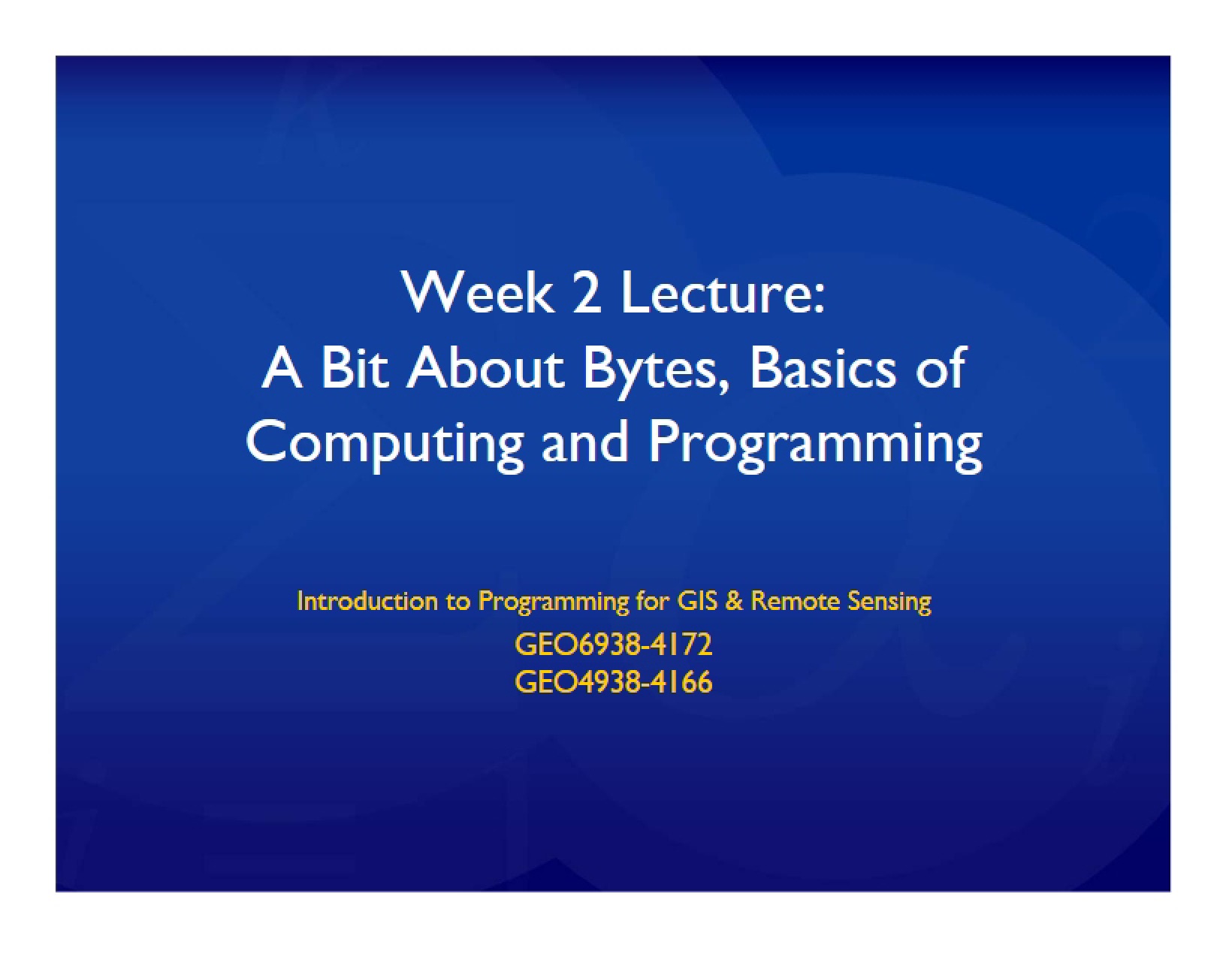Computers and Programming Basics