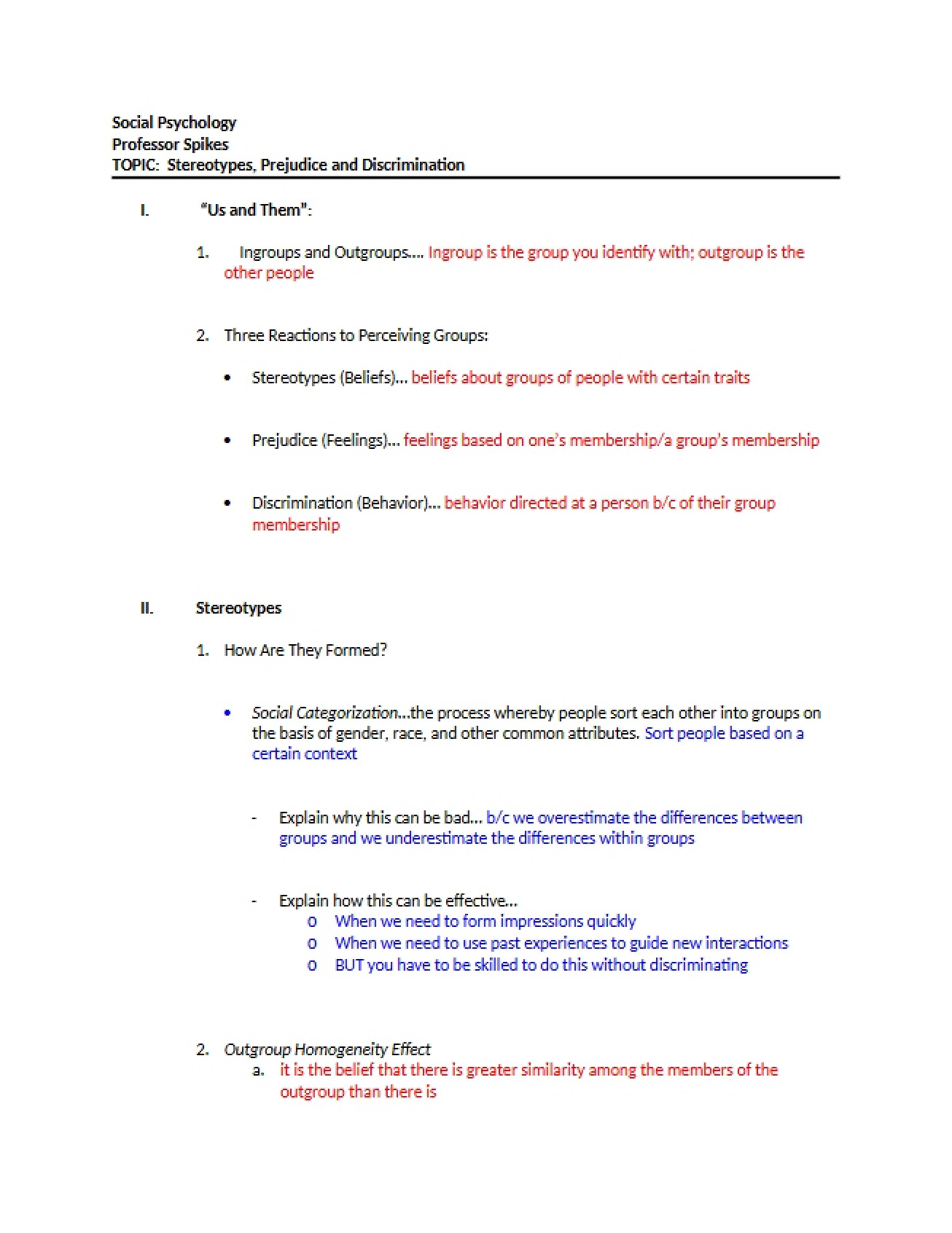 Discrimination, Prejudice, and Stereotypes