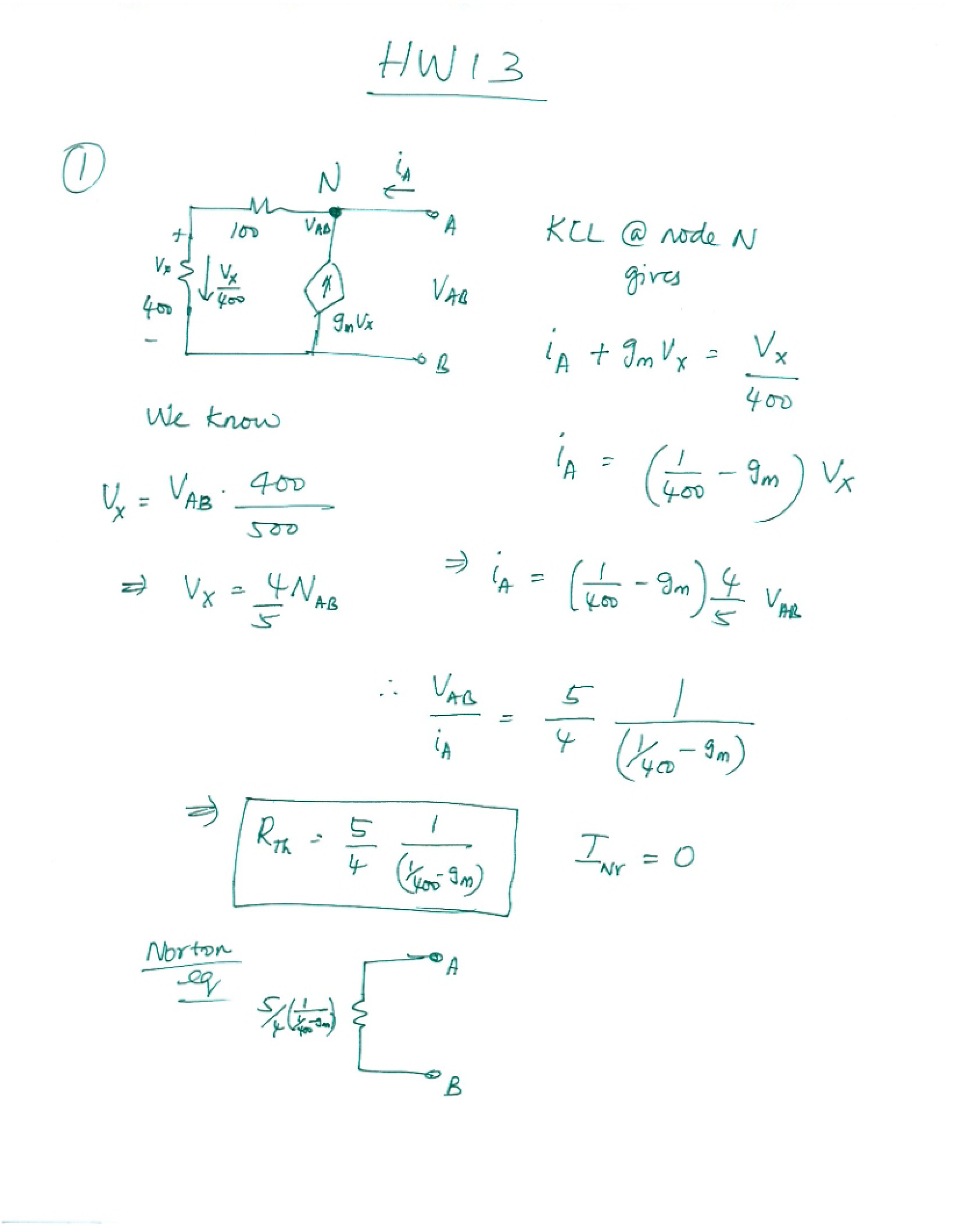 Solutions for Homework Thirteen