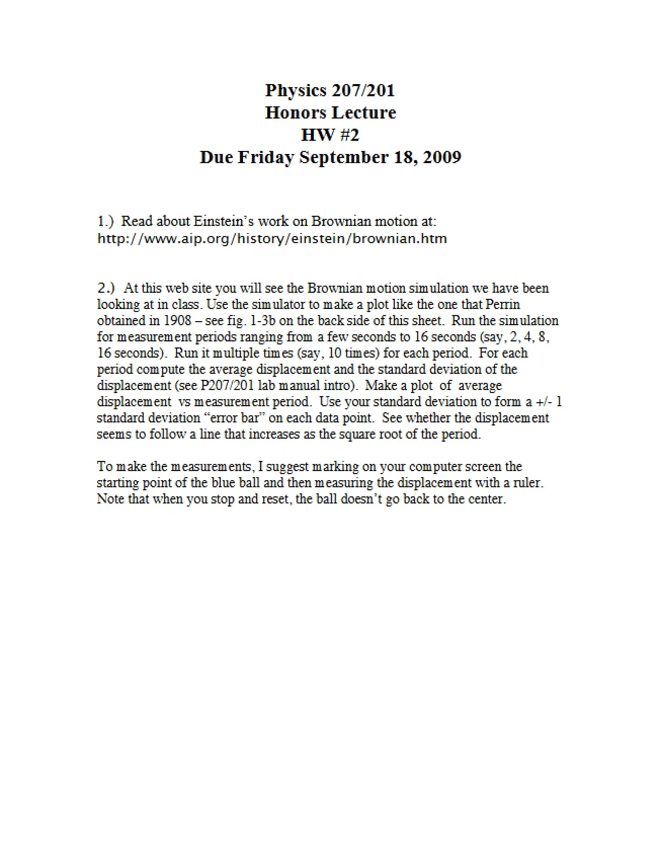 Second Homework Assignment