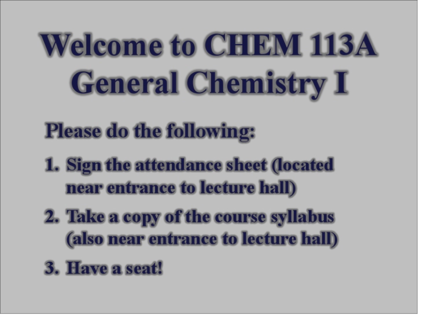 Course Syllabus