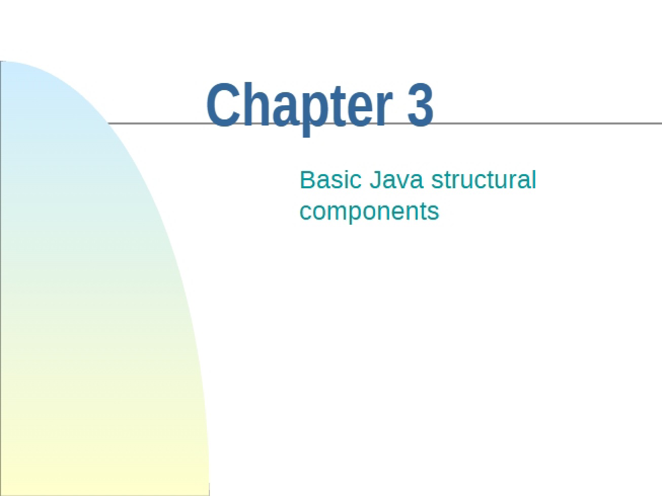 Software Design Java Structural Components