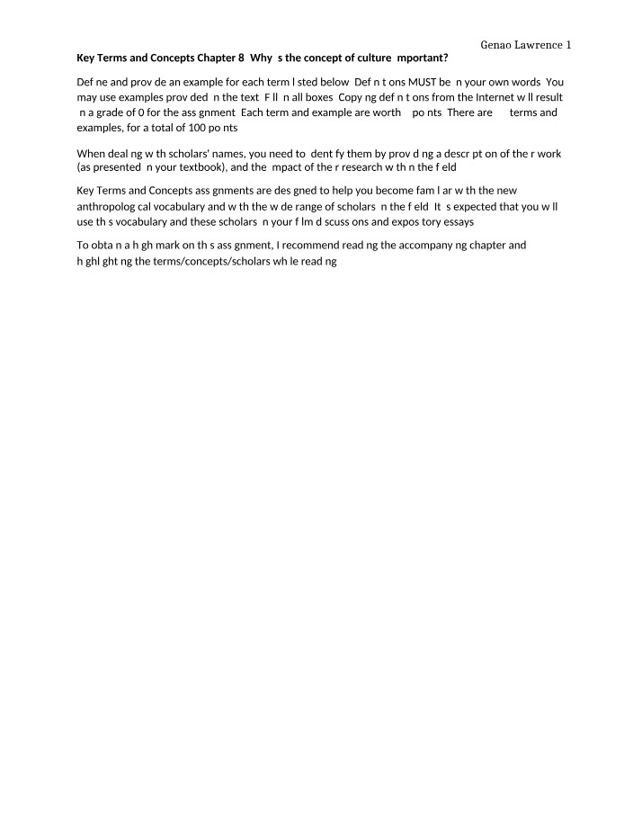 Chapter 8 Key Terms and Concepts - Accessible