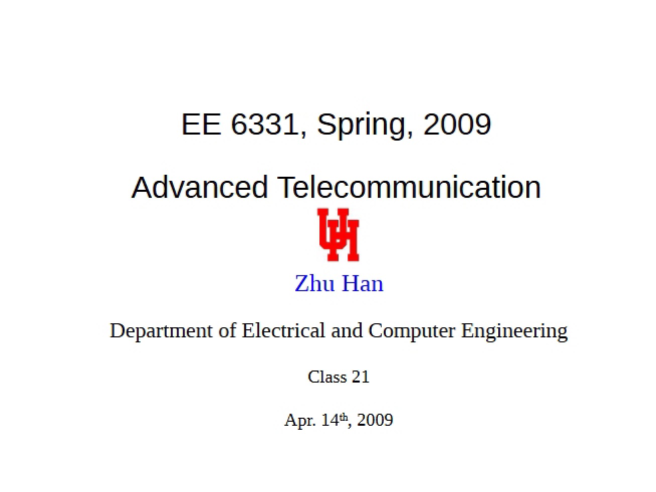 Lecture Notes 1