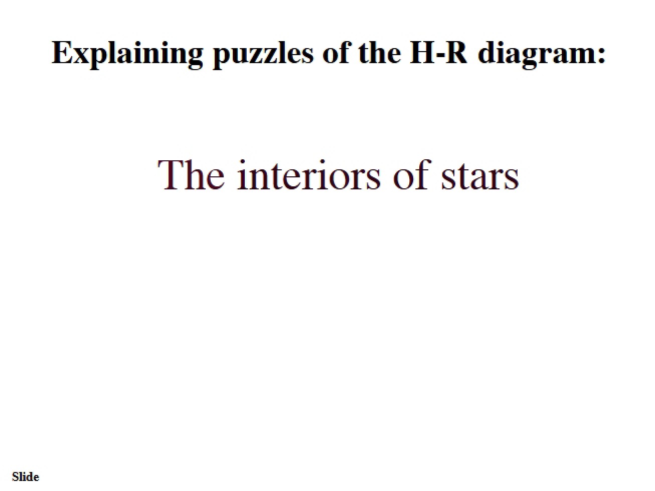 Tenth Lecture for a Survey of Astronomy