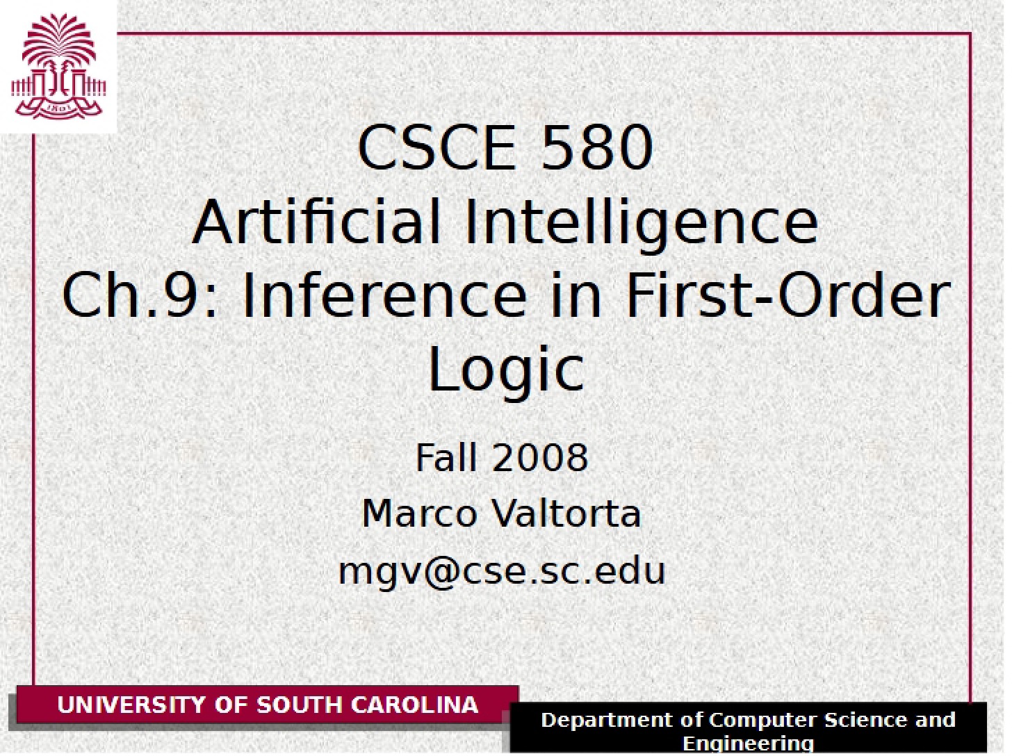 First-Order Logic Inference