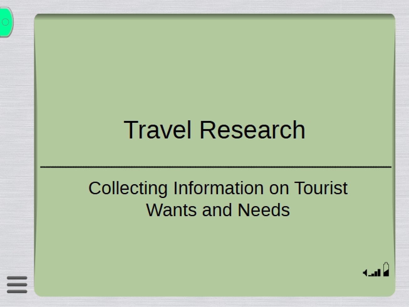 Research on Tourism