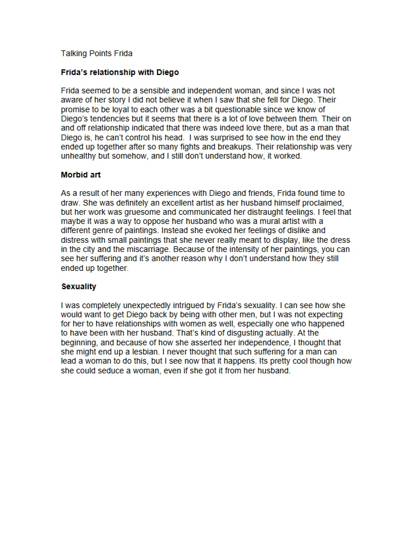 Notes for Revision