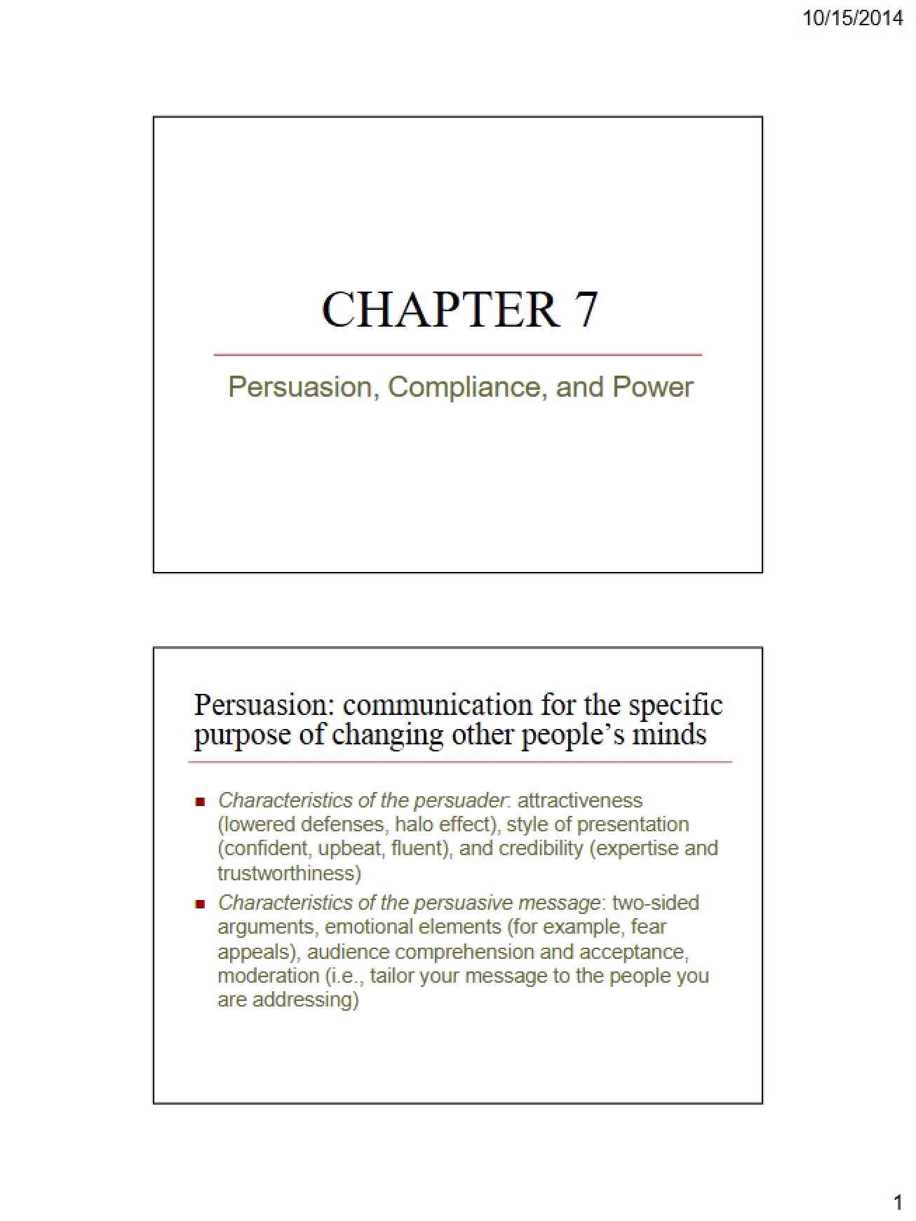 Presentation Slides Chapter 7