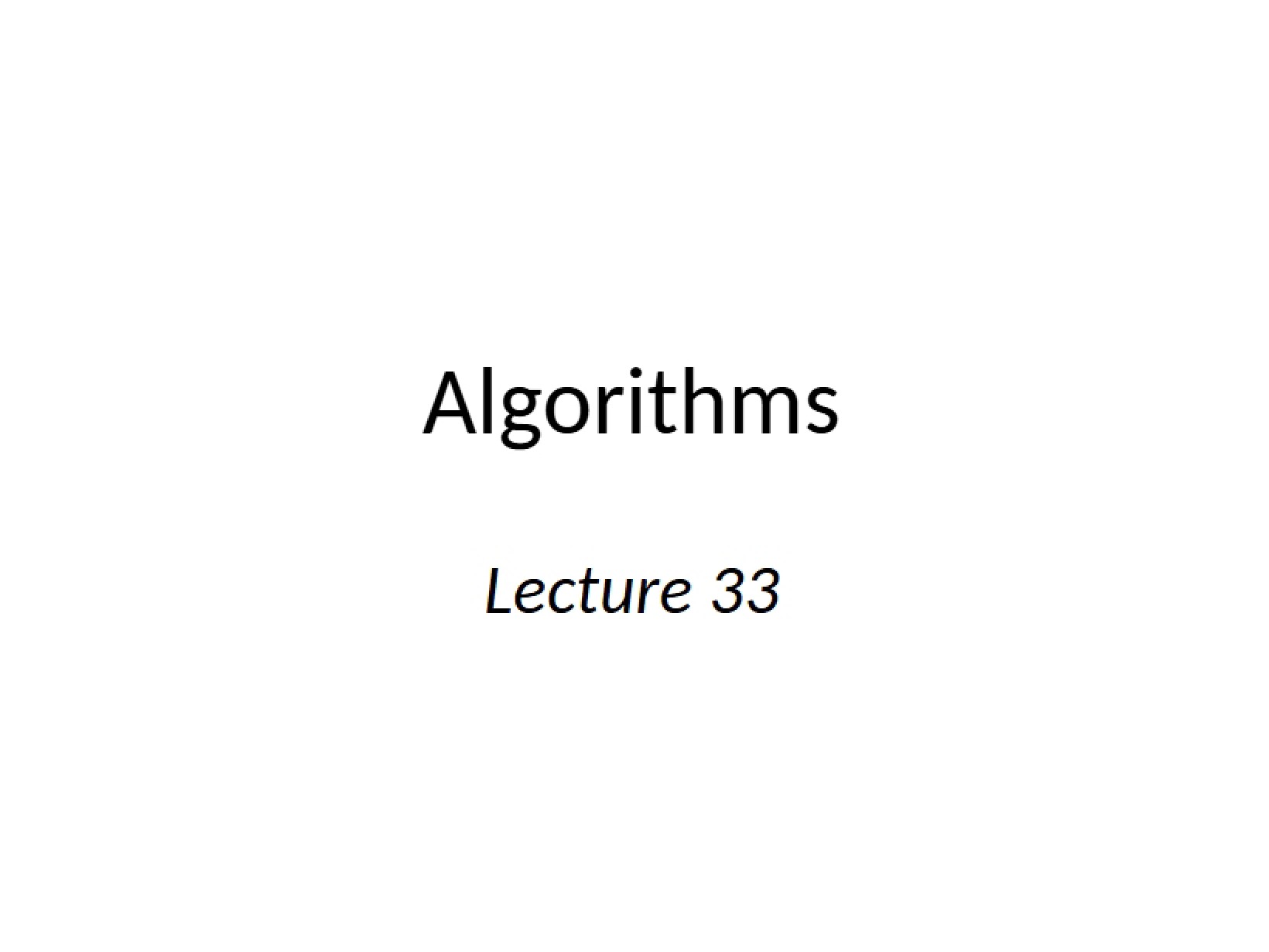 Computer Architecture Algorithms