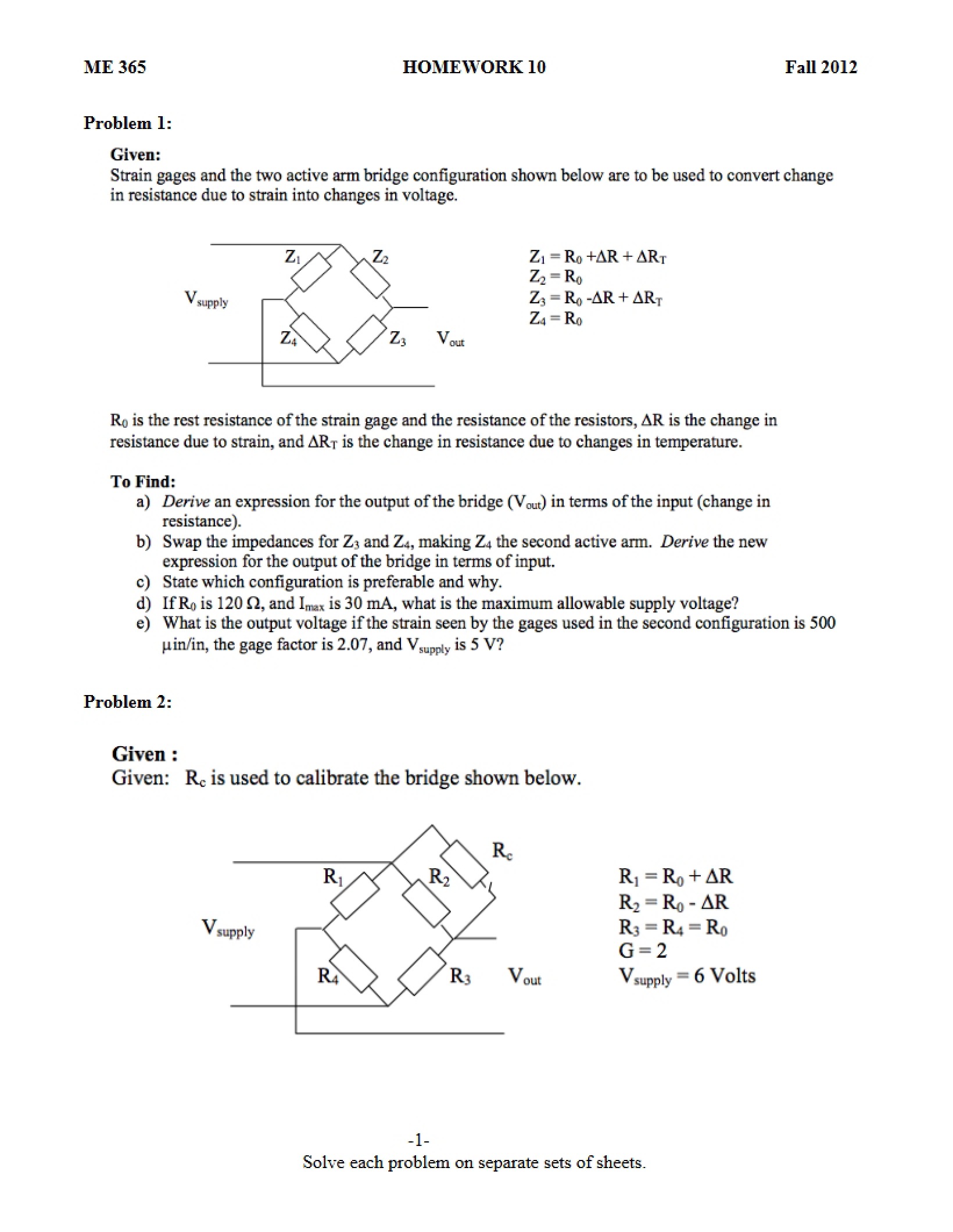 Fall 2012 Homework Ten
