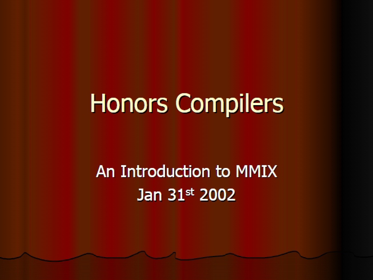 MMIX Introduction