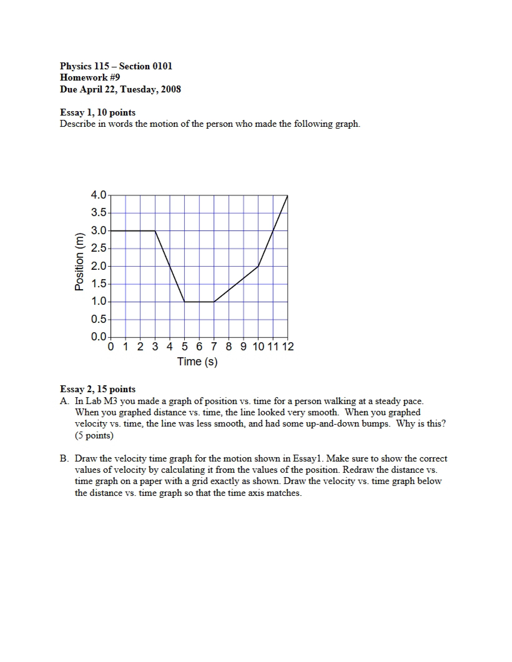 Ninth Homework