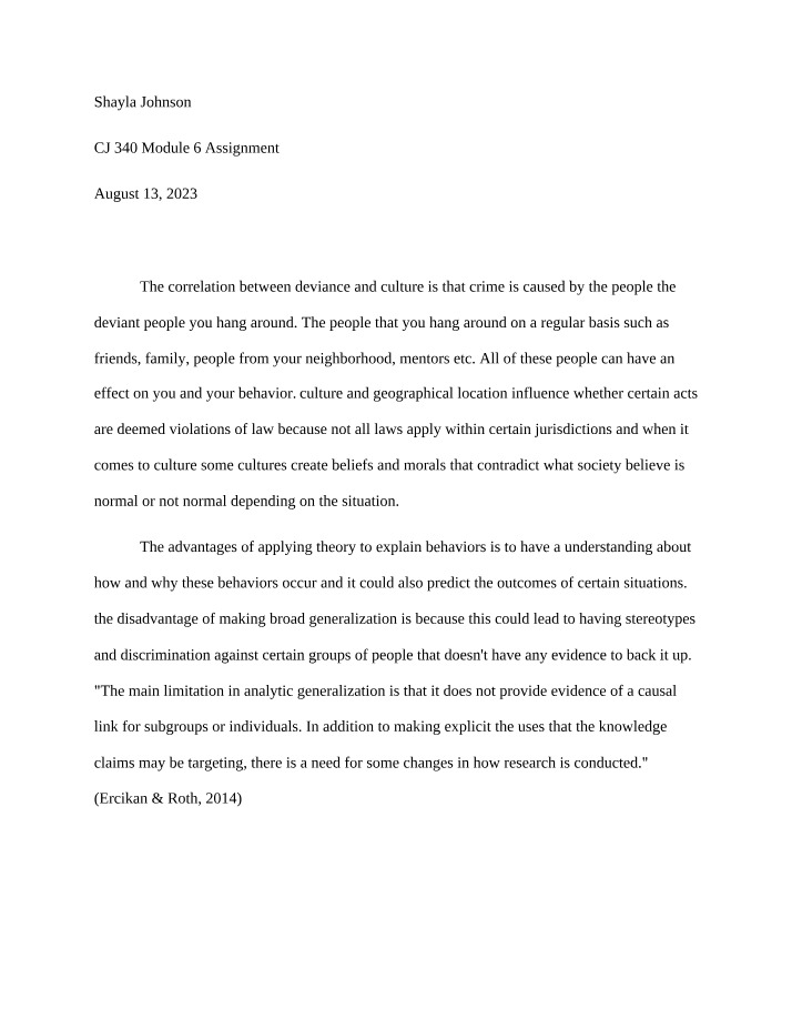 Module 6 Assignment - CJ 340