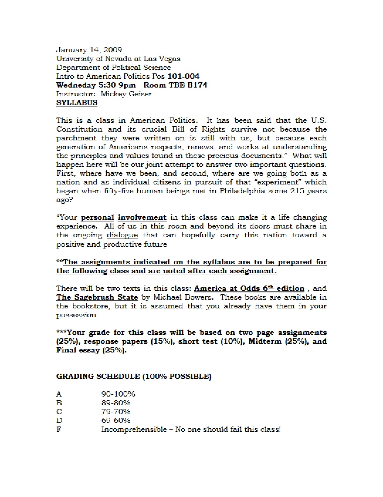 Course Info