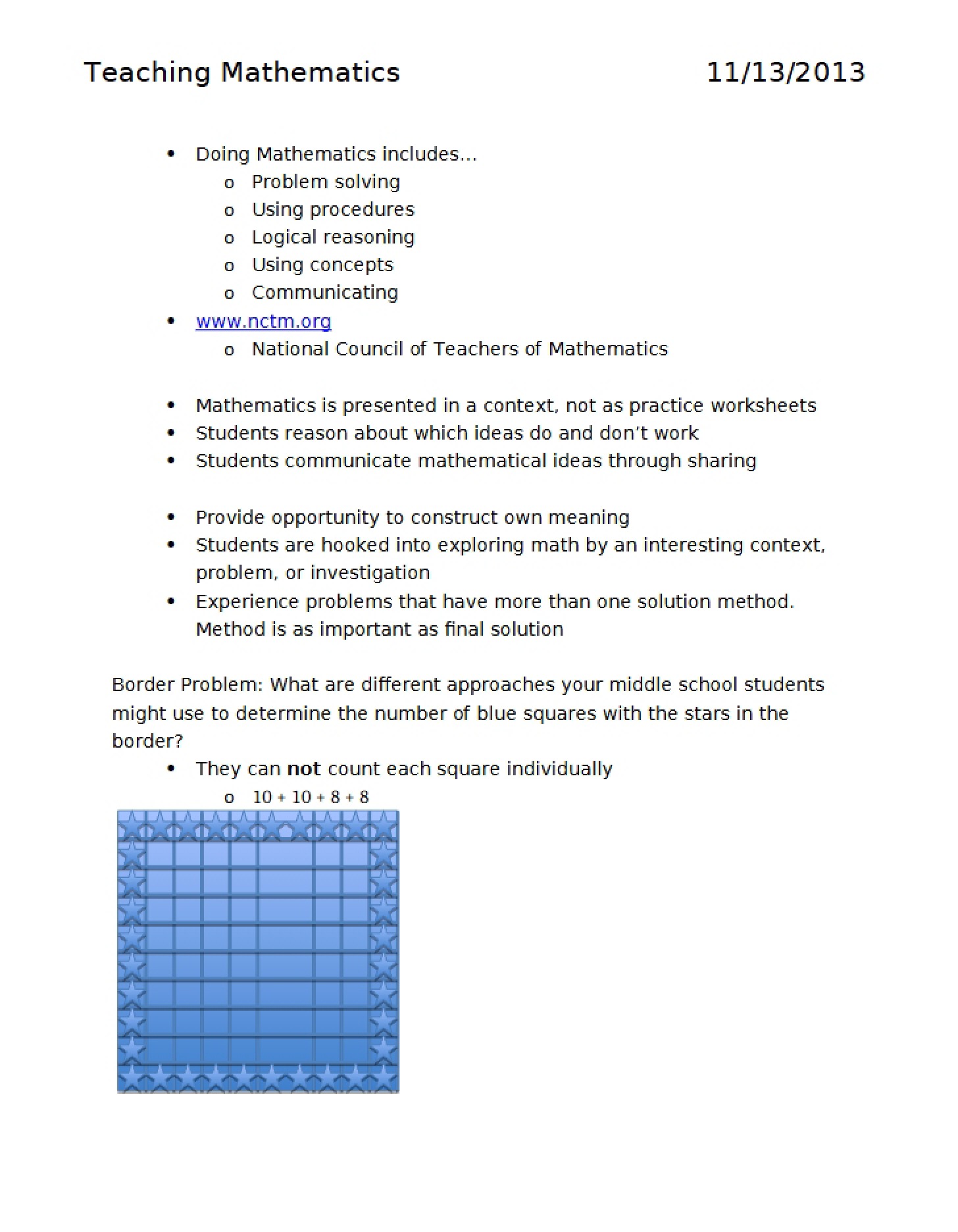 Mathematics Teaching Strategies