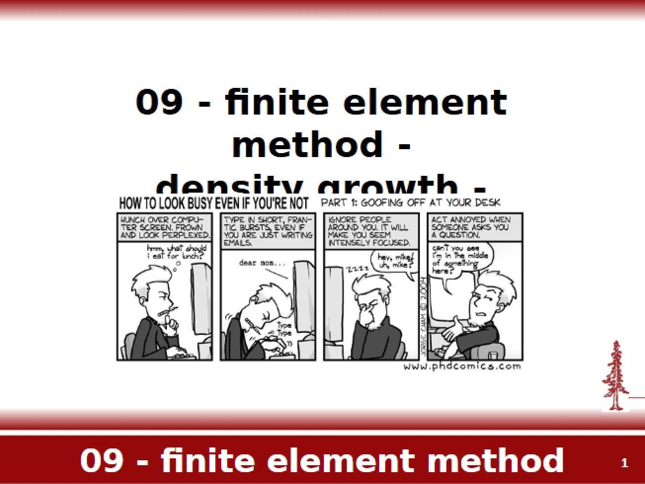 Notes from the Mechanics of Growth Course