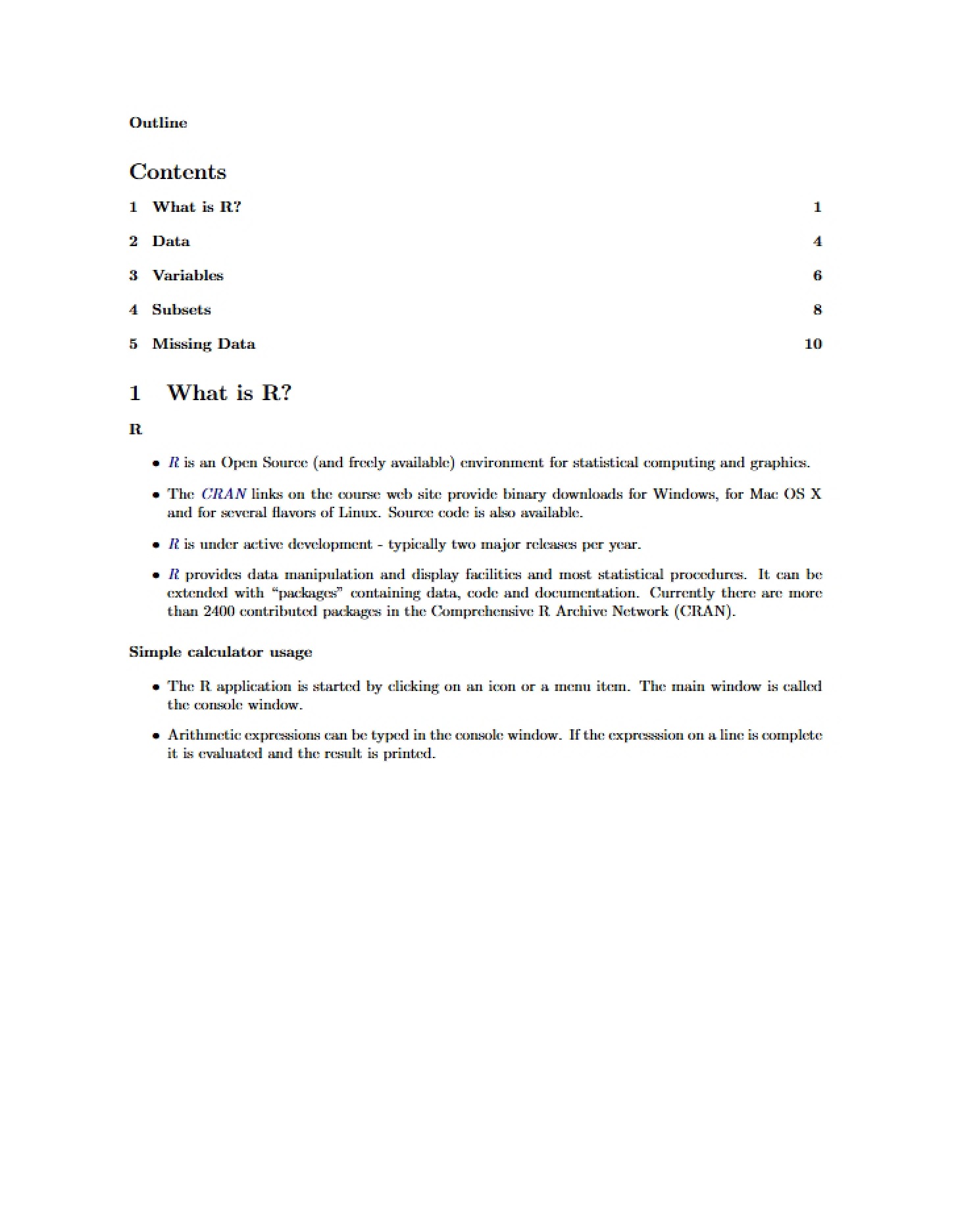 Study Notes STAT 471