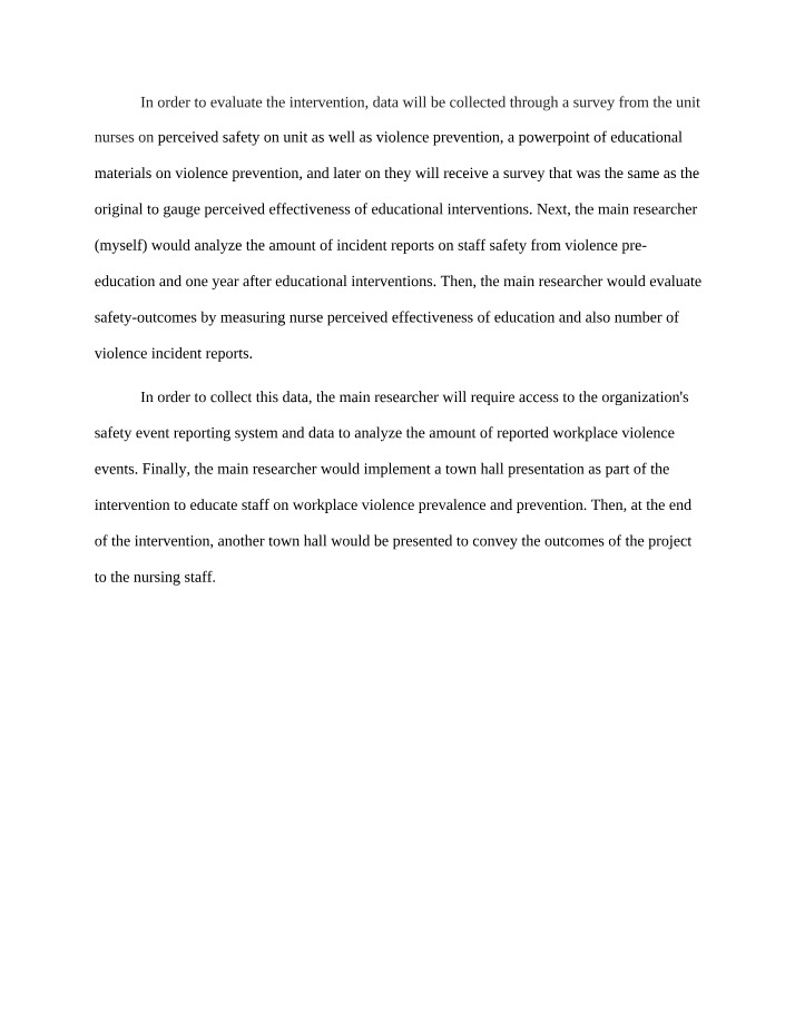 Impact of Educational Interventions on Nurse Safety