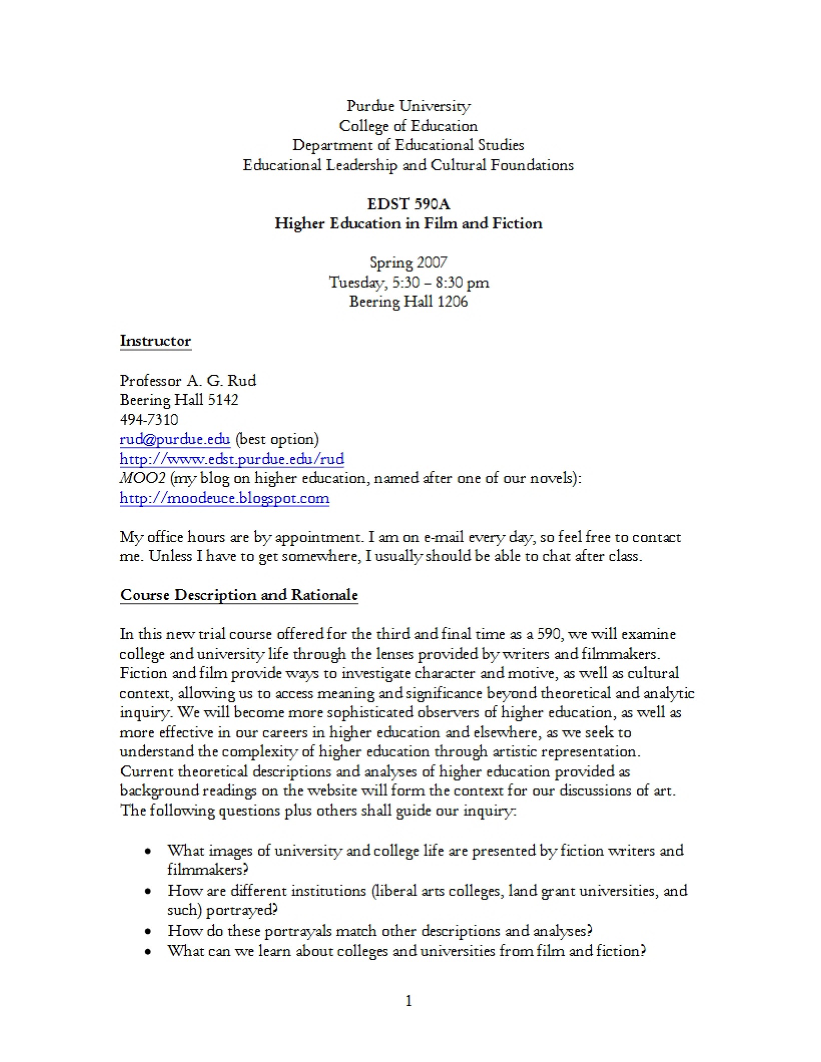 Syllabus