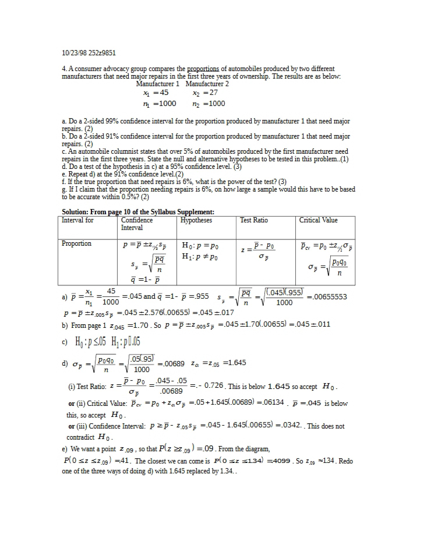 ECO 252 Study Materials