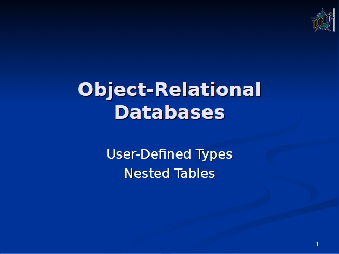 Object-Relational Databases