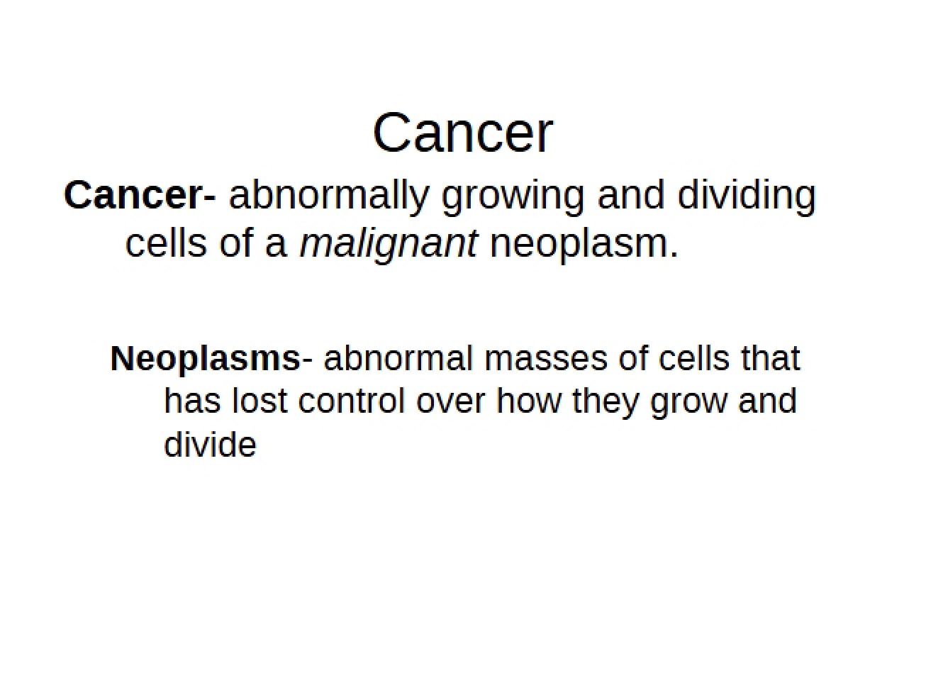 Oncological Biology Fundamentals