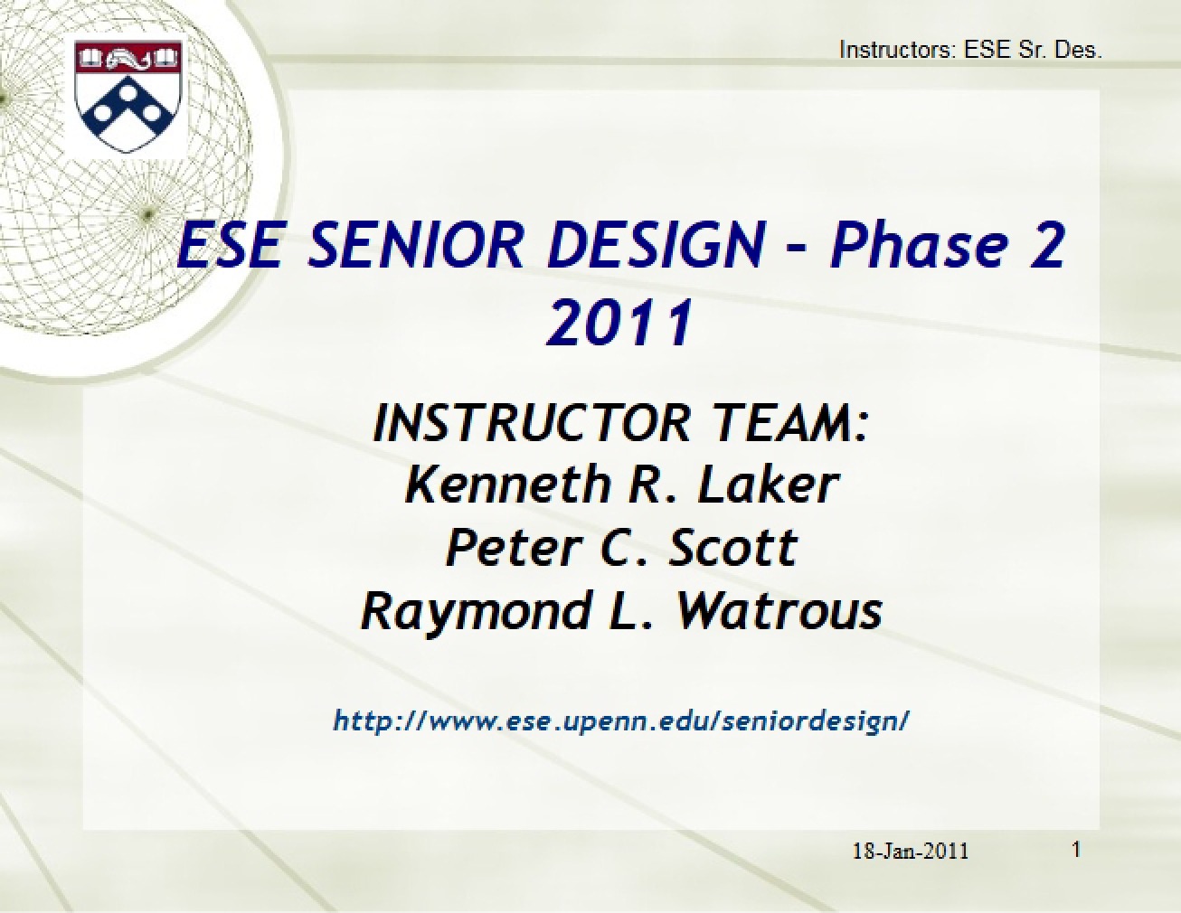 ESE Senior Design Phase