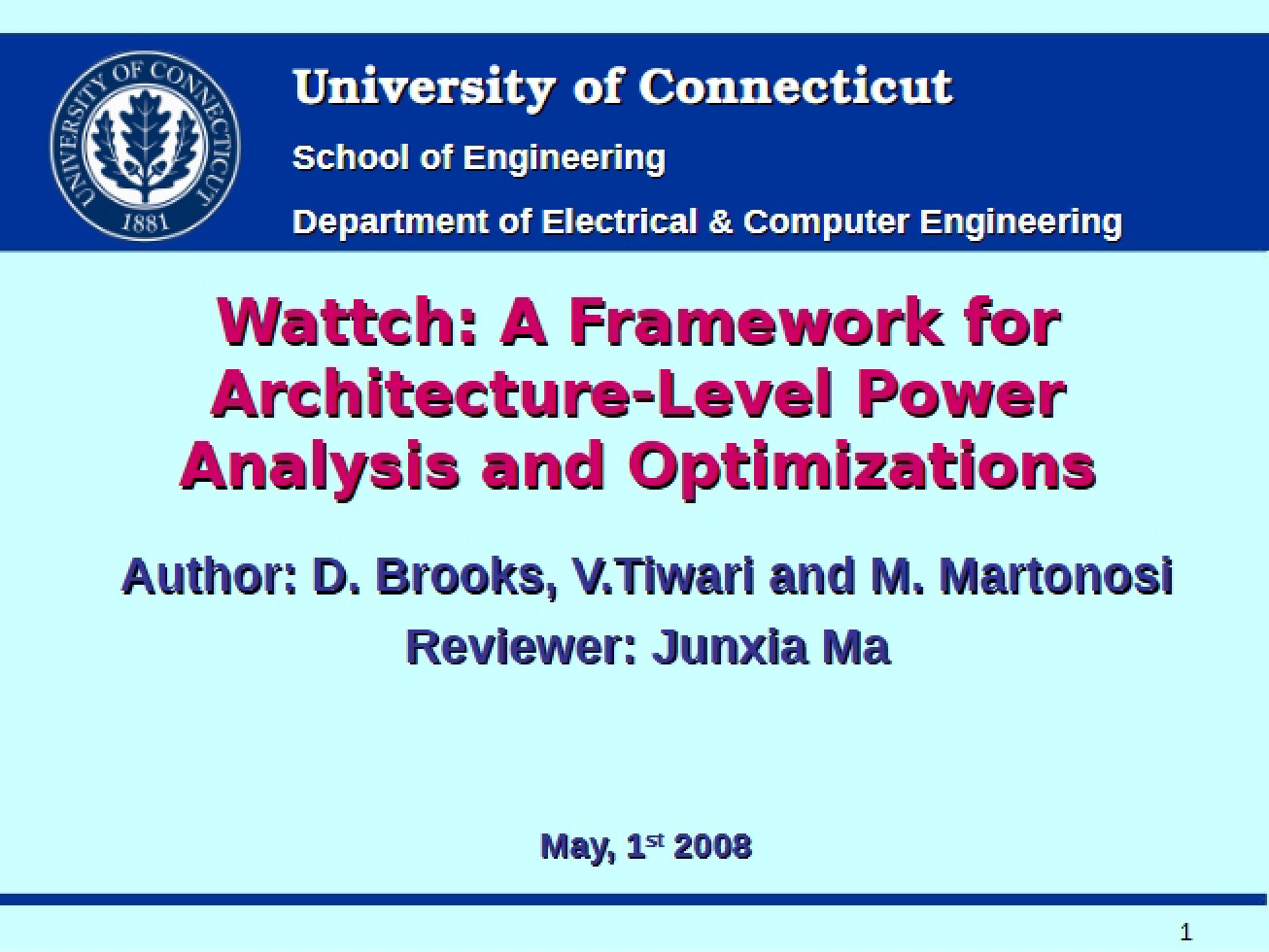 Framework for Architecture