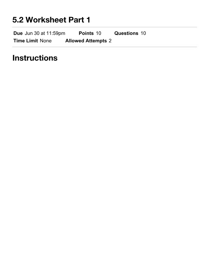 5.2 Worksheet Part 1 Beta
