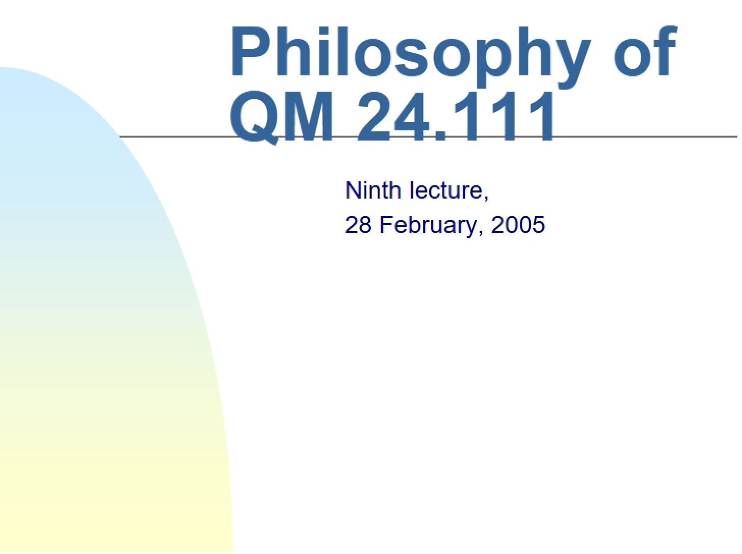 Revisiting Non-locality (Part 1)