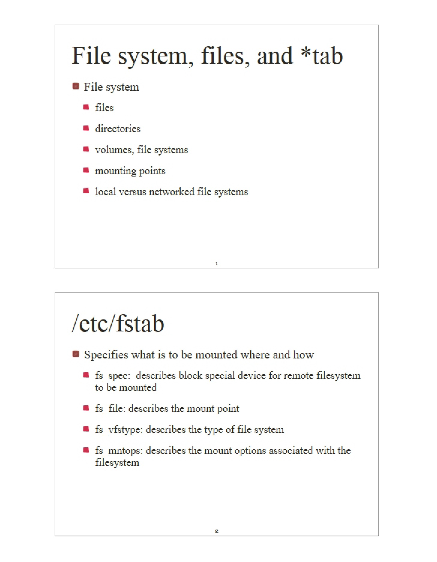 Academic Lecture Notes