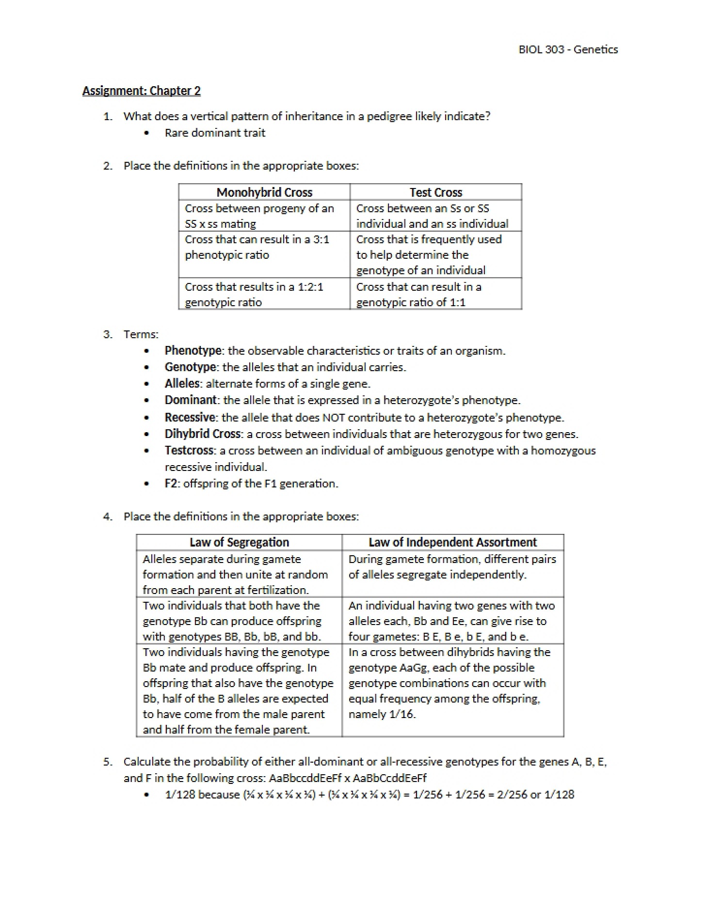 Assignment Chapter 4