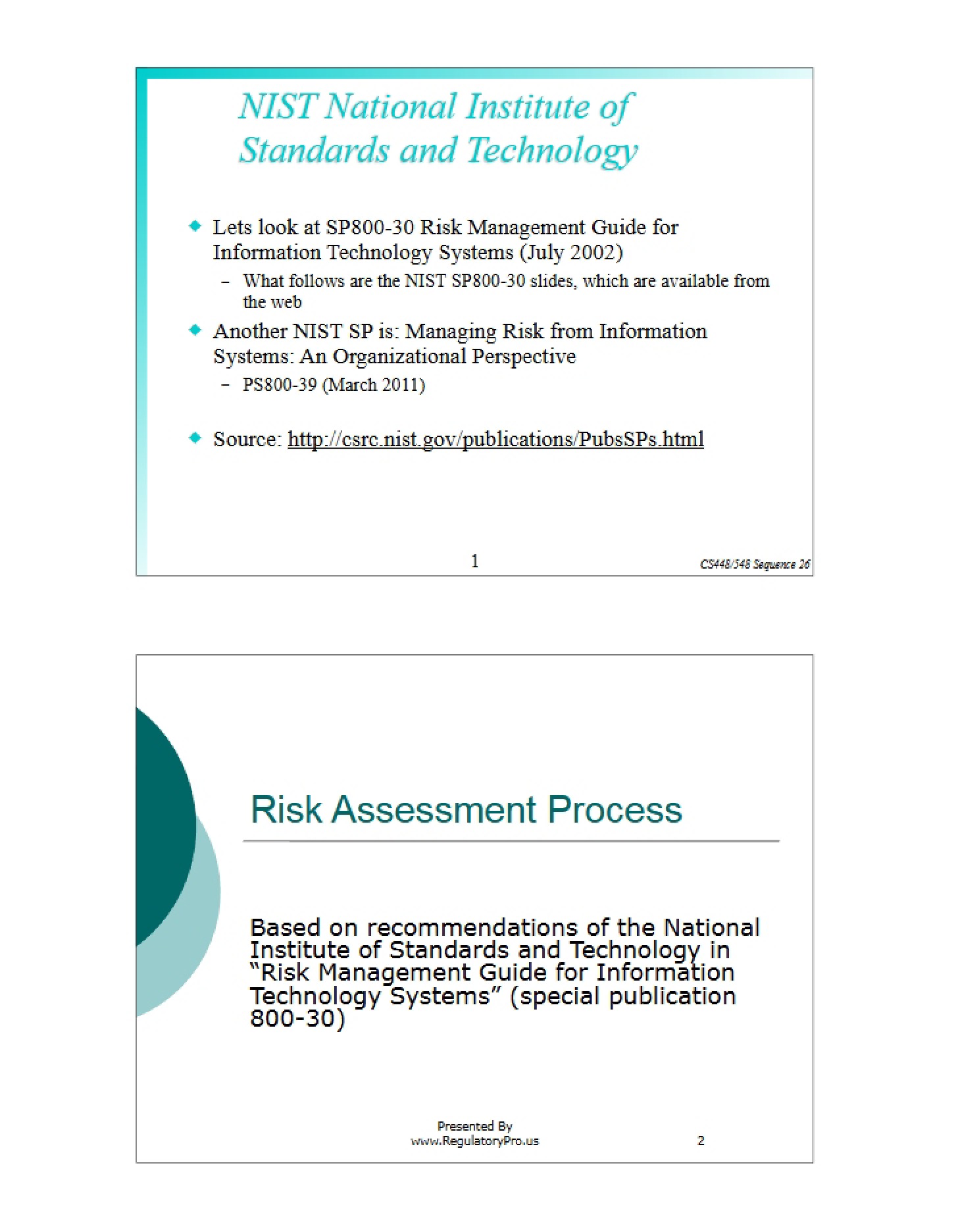 NIST Standards