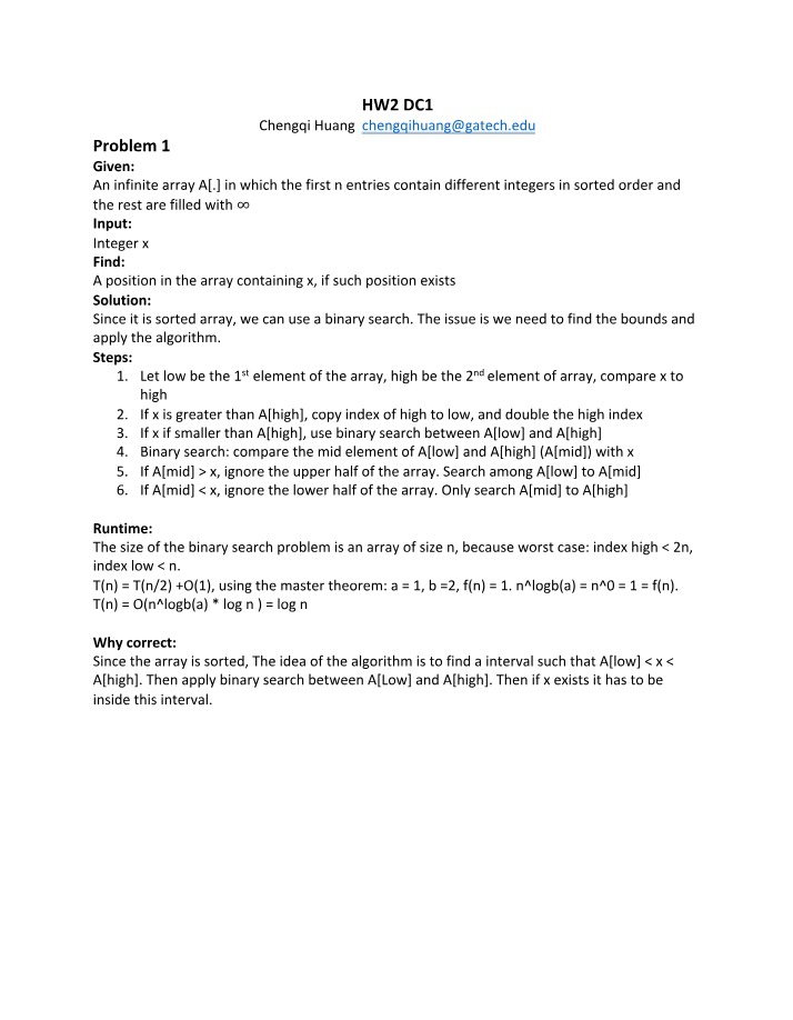 Finding an Integer's Position in a Sorted Array (Binary)