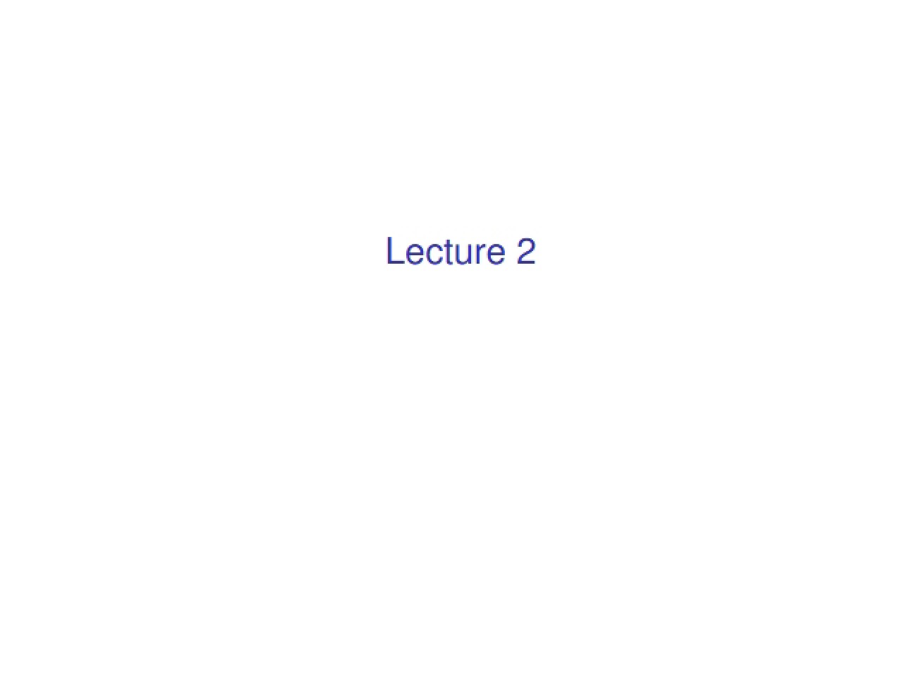 Class Notes General Astronomy