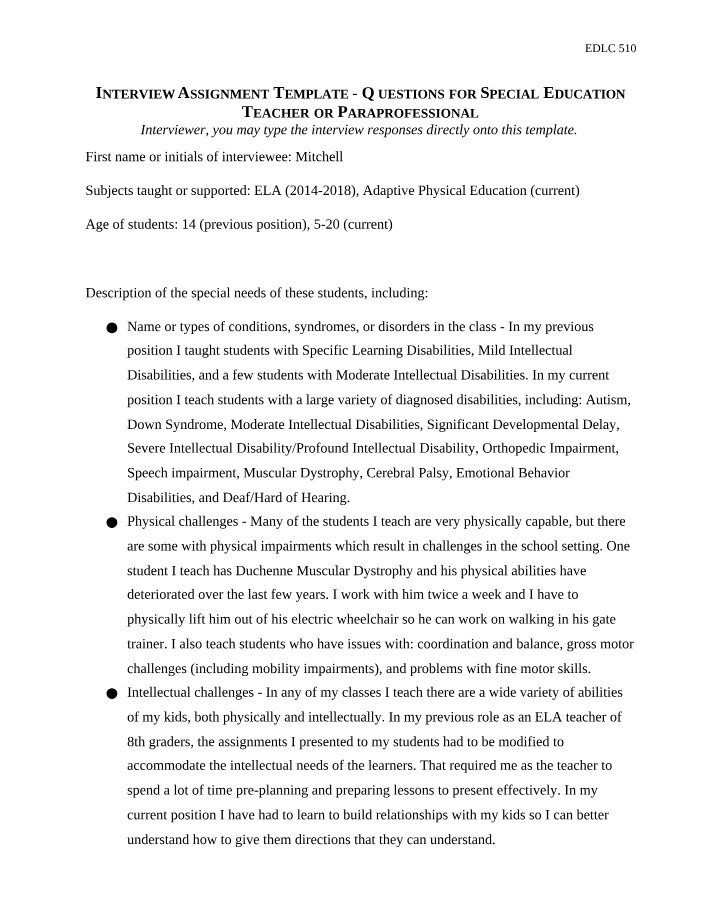 Skills for Working with Students with Special Needs