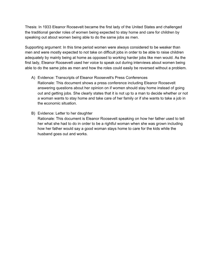 Challenging Gender Roles - Eleanor Roosevelt's Impact on Women