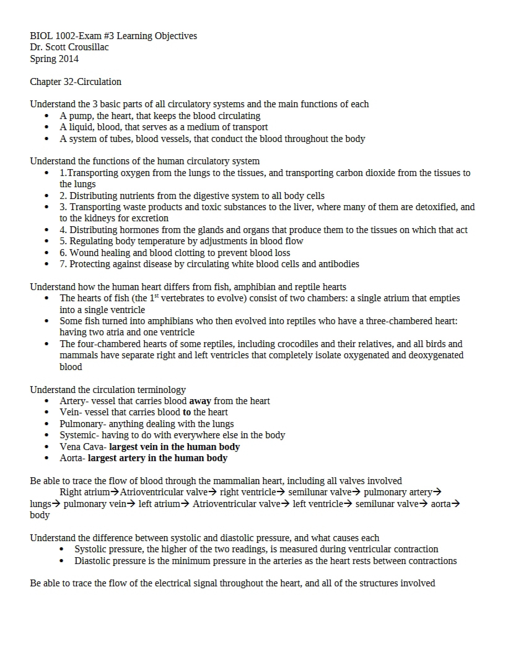 Circulation Notes