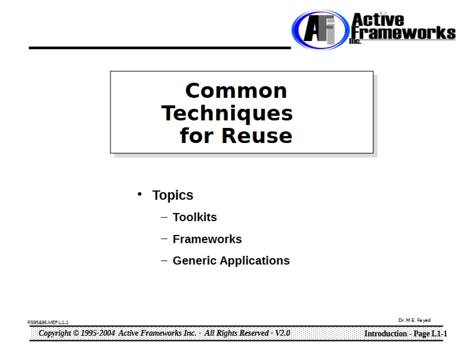 Techniques (Common)