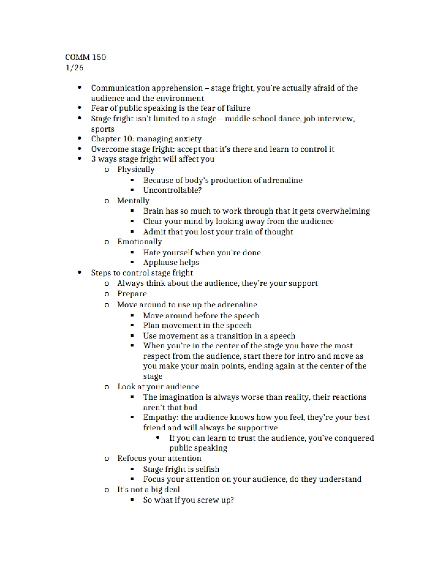 Lecture Notes
