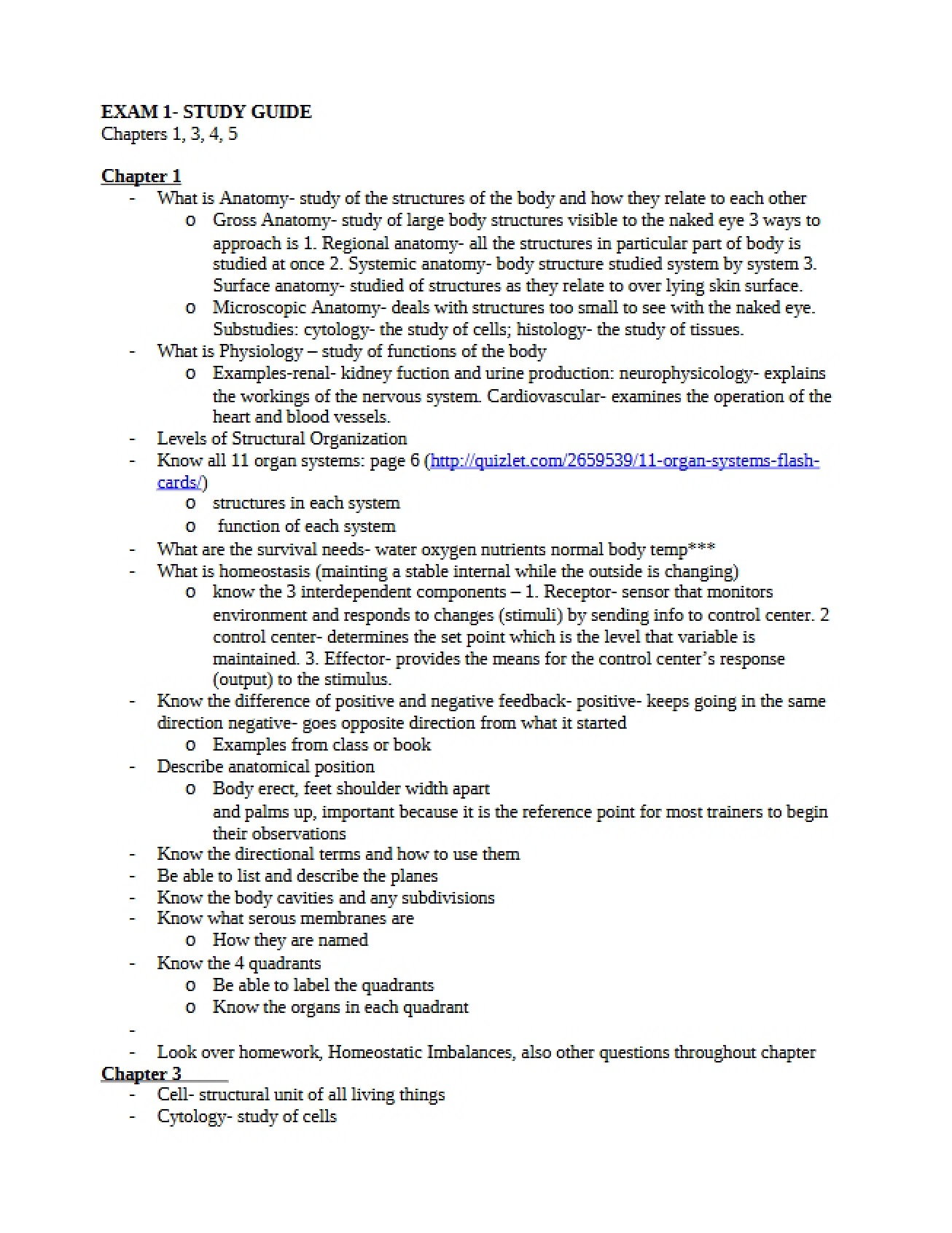 Exam 1 Material