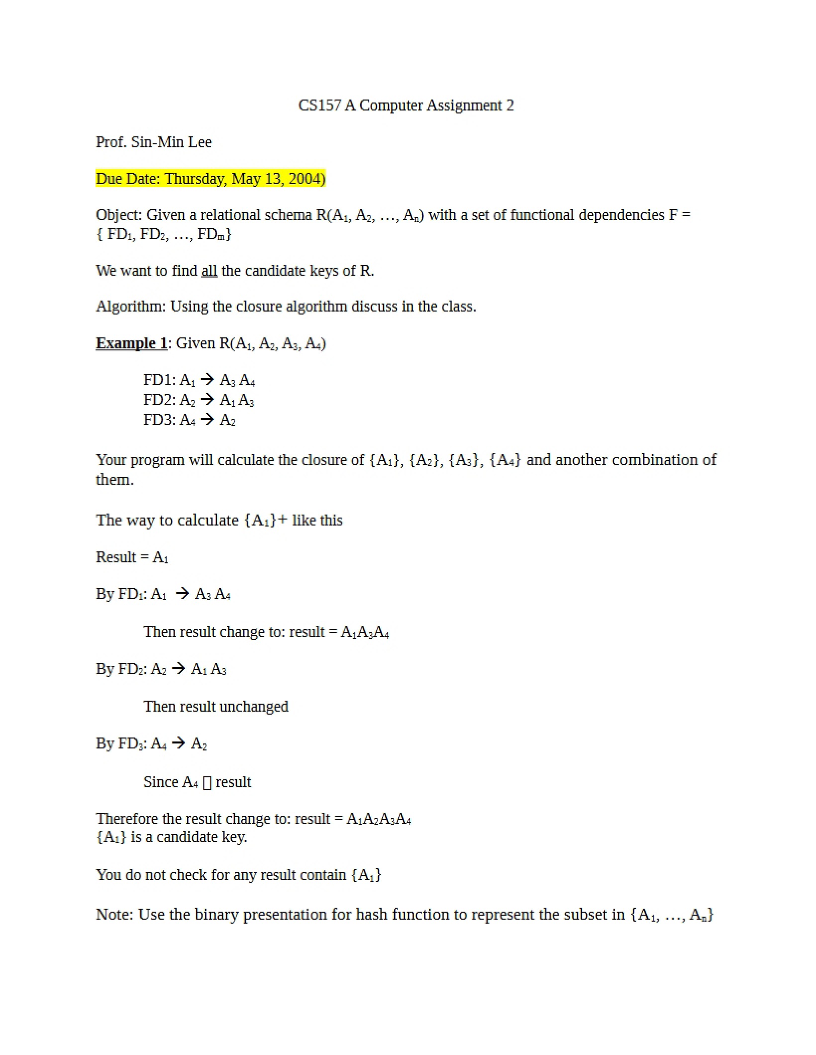 Second Computer Assignment