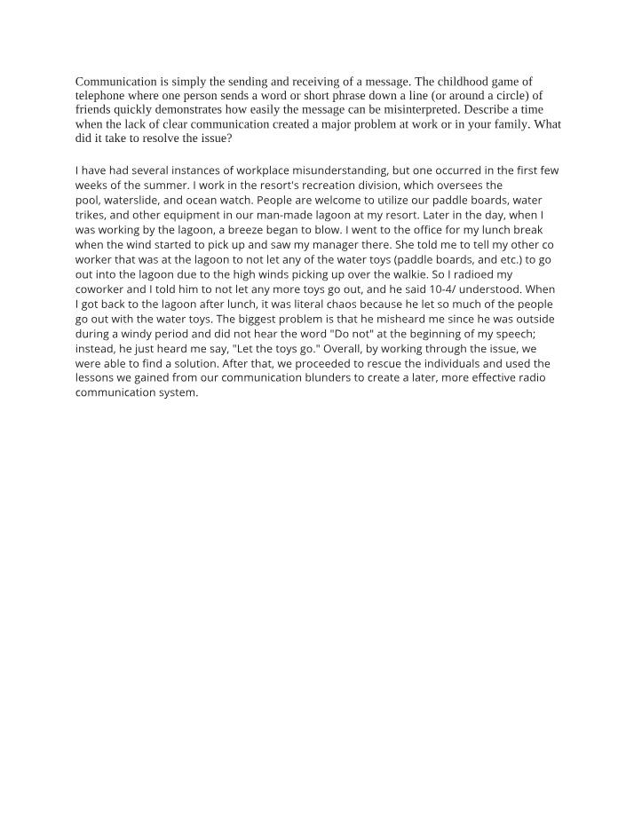 Workplace Misunderstanding - Communication Blunders